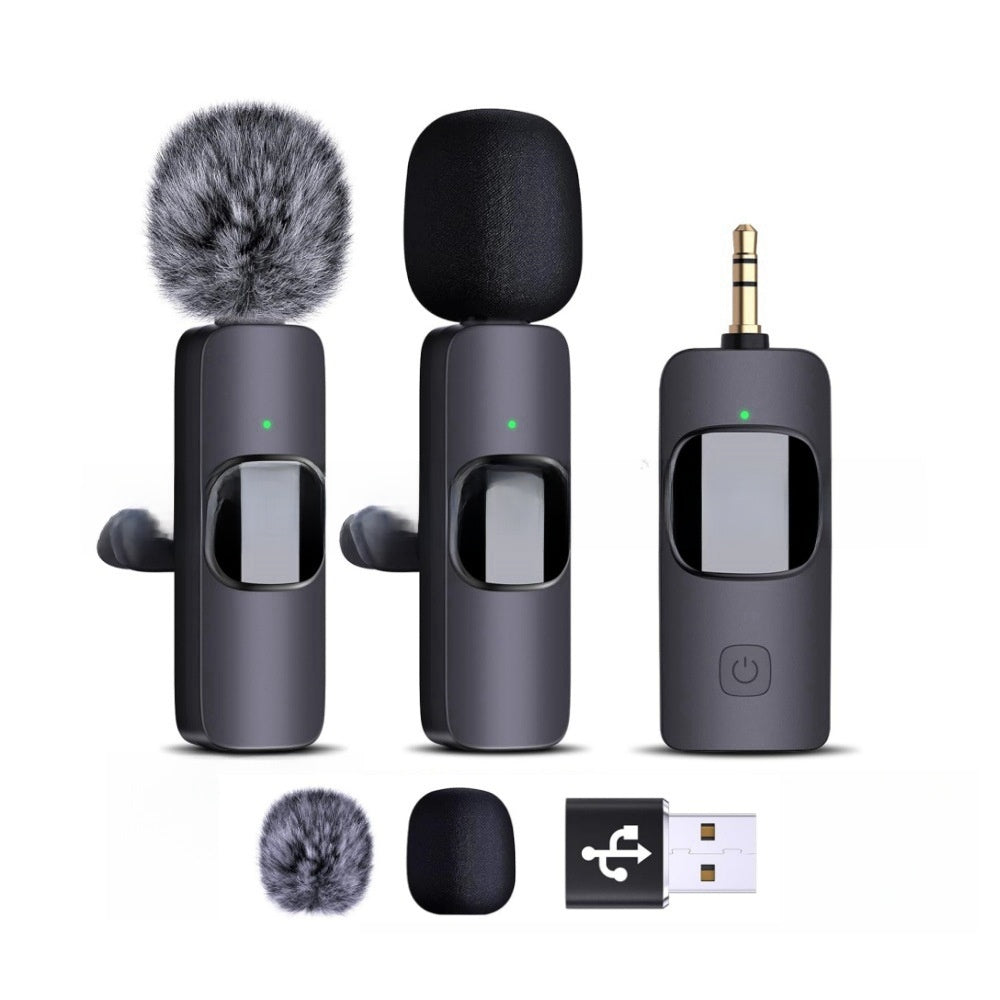 K15 Wireless Clip-on Microphone with Noise Reduction