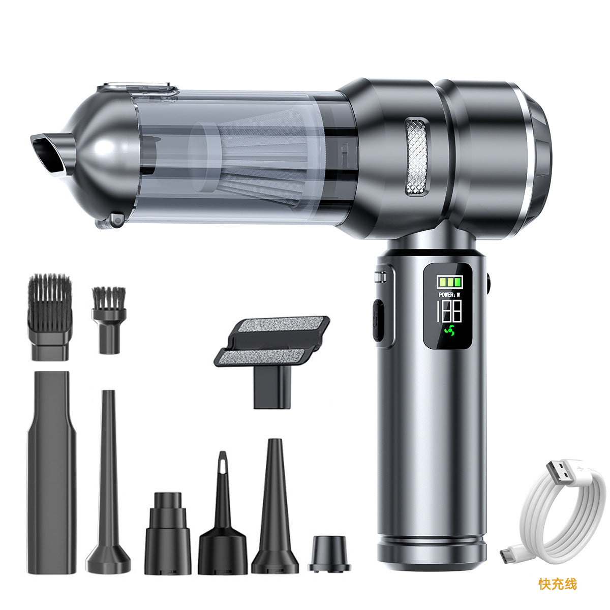 Portable Car Home Dual Function Vacuum Cleaner and Air Blower