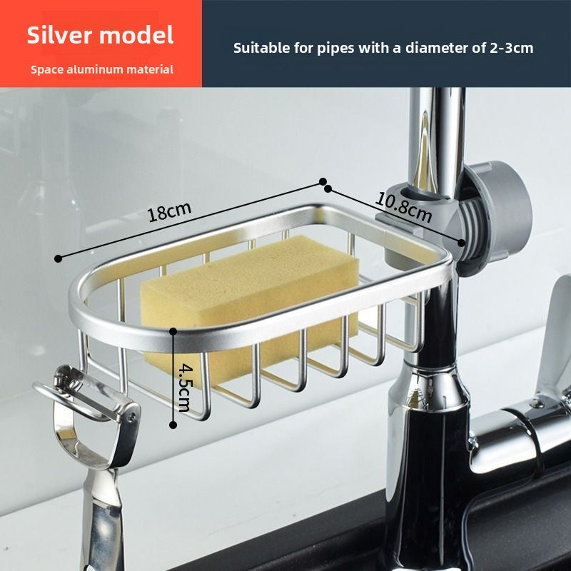 Bathroom Shower Rack No-Drill Drainage Basket