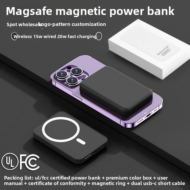 MagSafe Magnetic Power Bank Portable Wireless Charger
