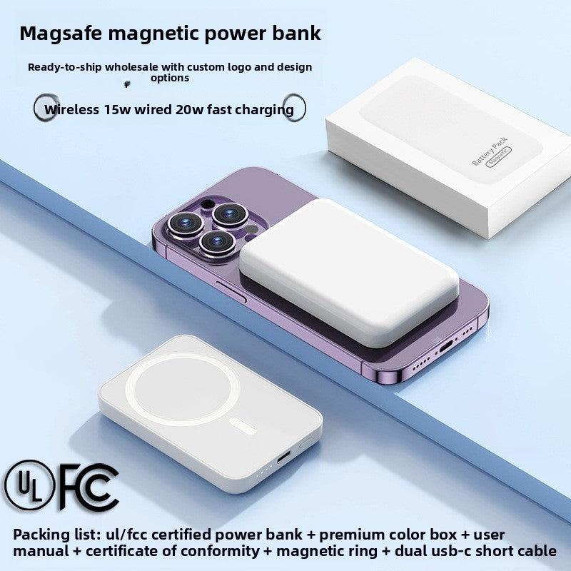 MagSafe Magnetic Power Bank Portable Wireless Charger
