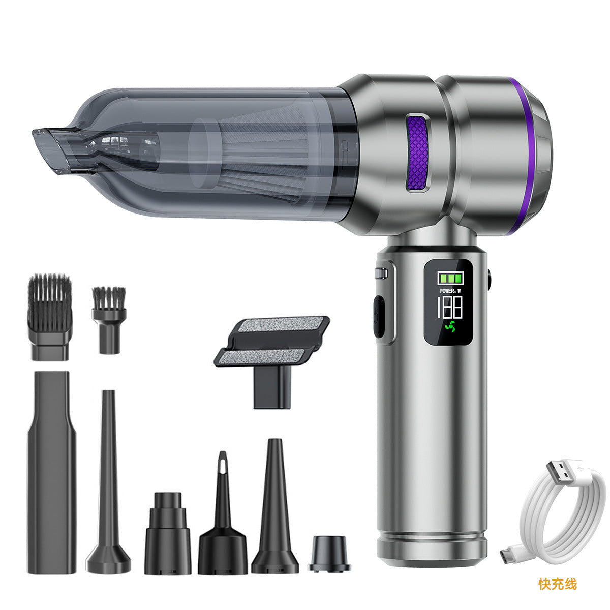 Portable Car Home Dual Function Vacuum Cleaner and Air Blower
