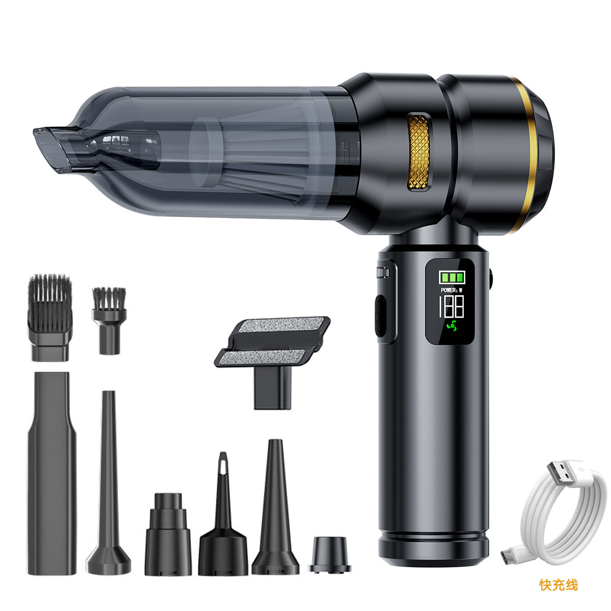 Portable Car Home Dual Function Vacuum Cleaner and Air Blower