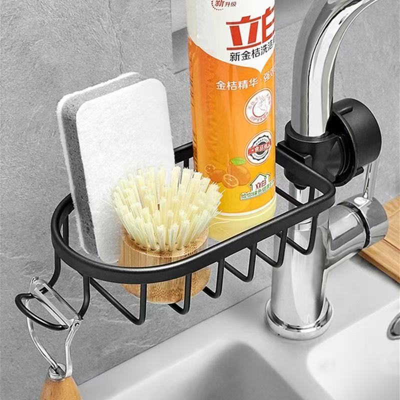 Bathroom Shower Rack No-Drill Drainage Basket