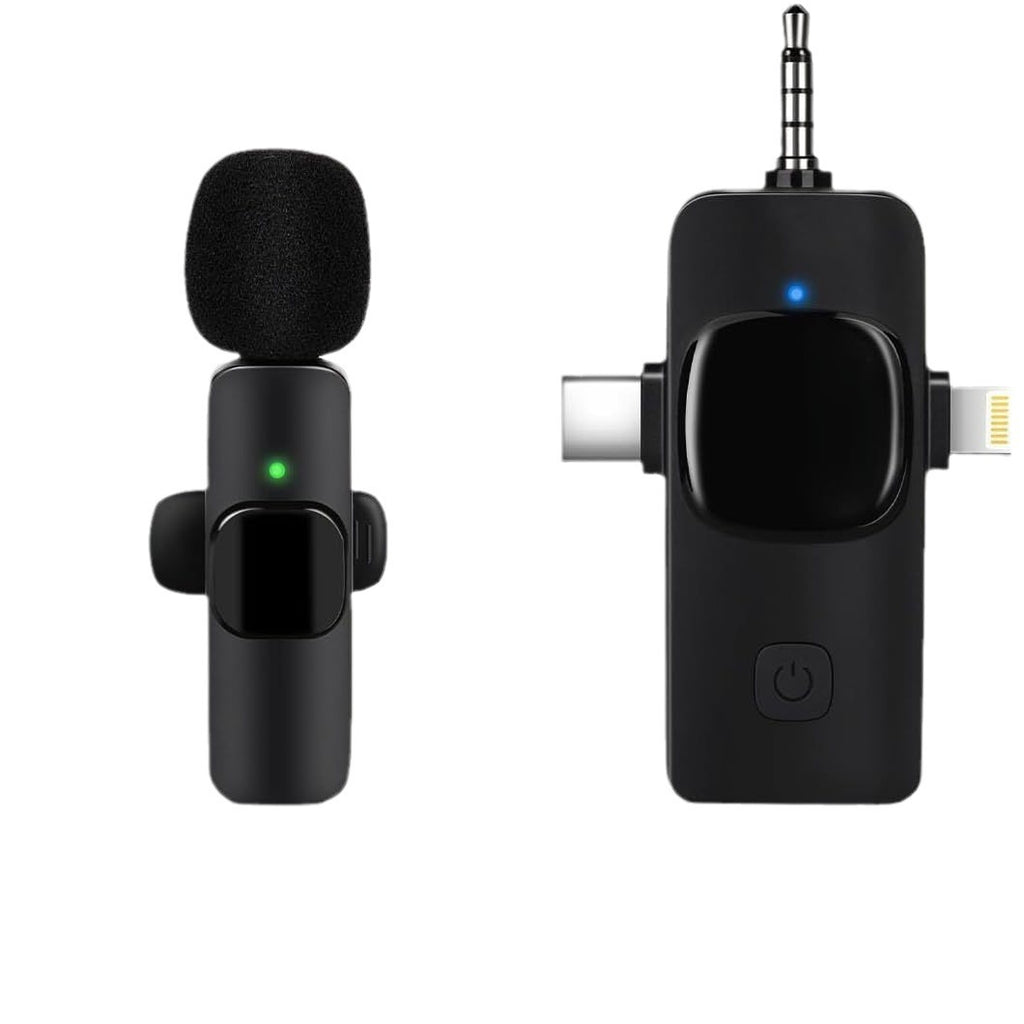 K15 Wireless Clip-on Microphone with Noise Reduction