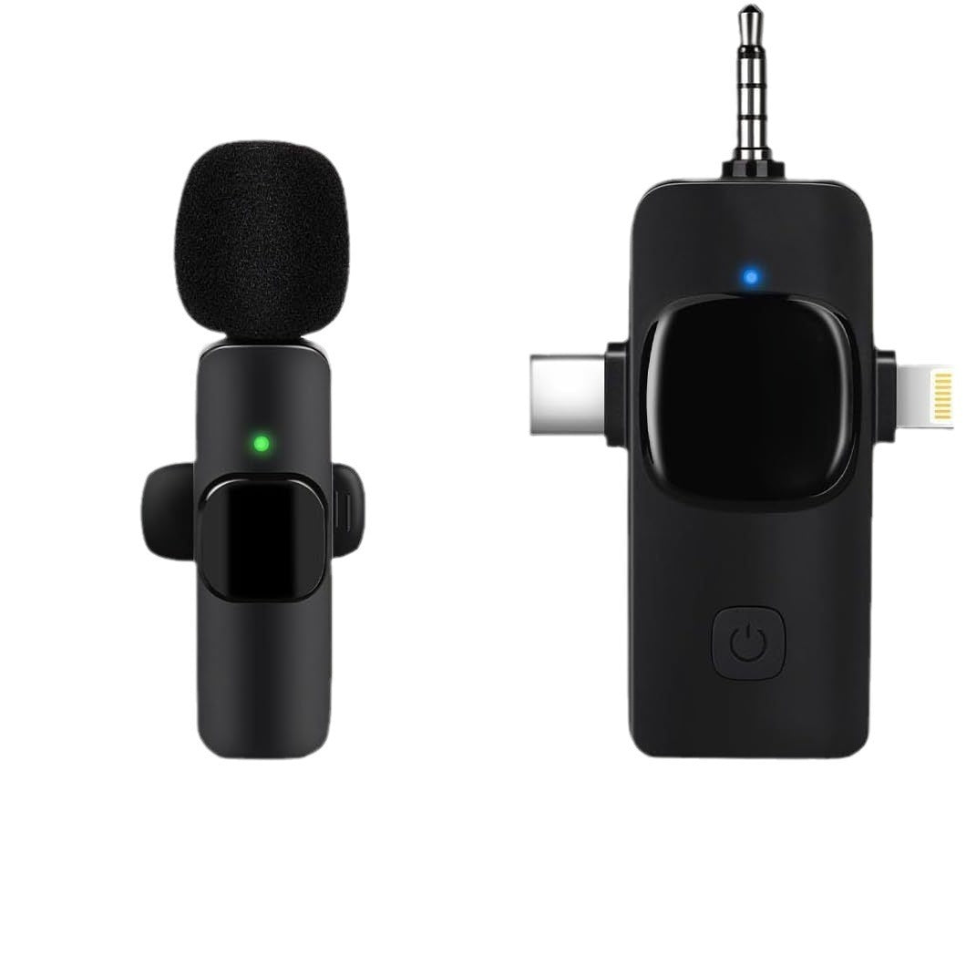 K15 Wireless Clip-on Microphone with Noise Reduction