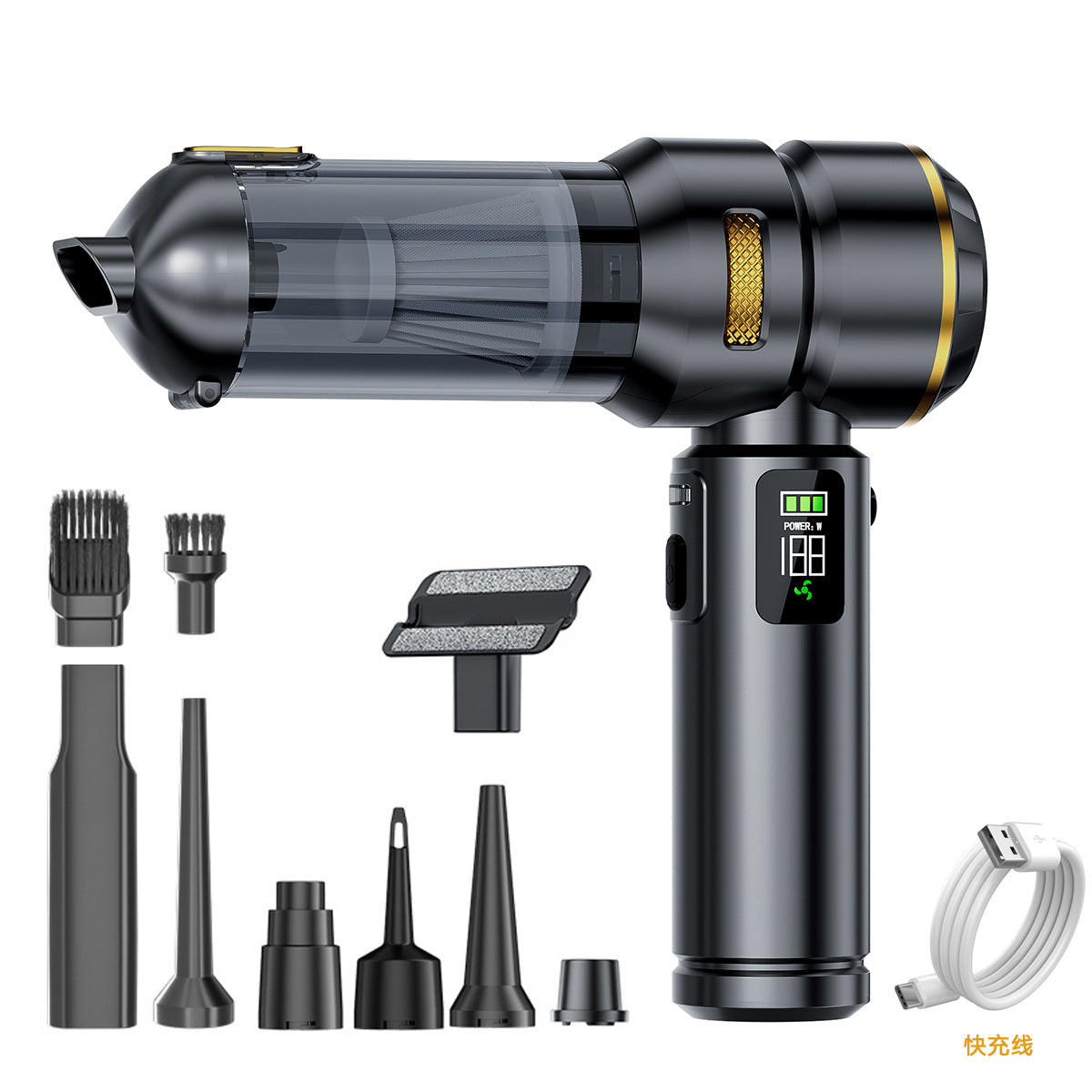 Portable Car Home Dual Function Vacuum Cleaner and Air Blower