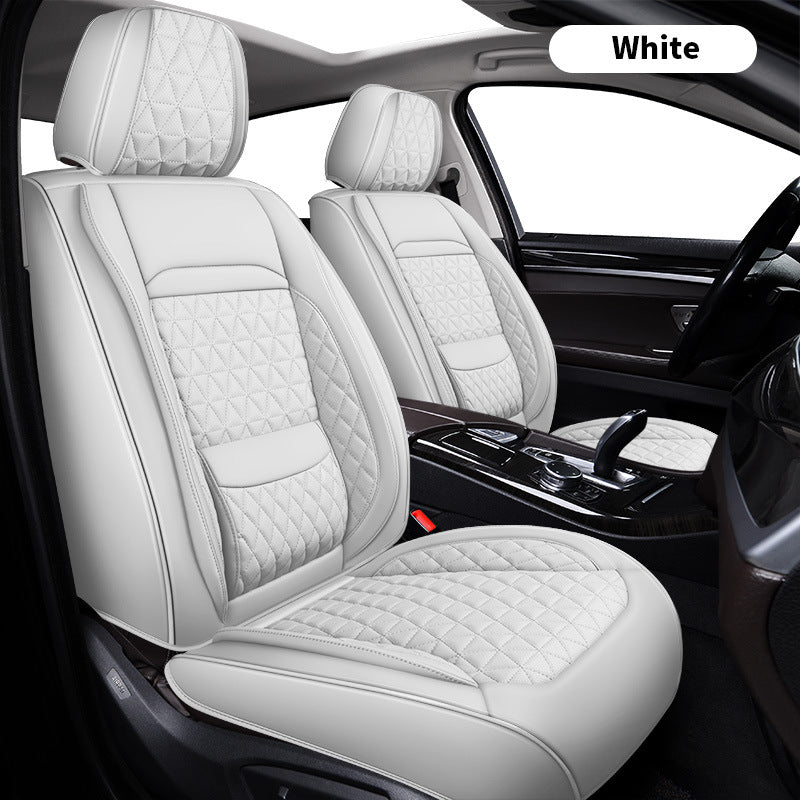 Leather Car Seat Cover with Lumbar Support